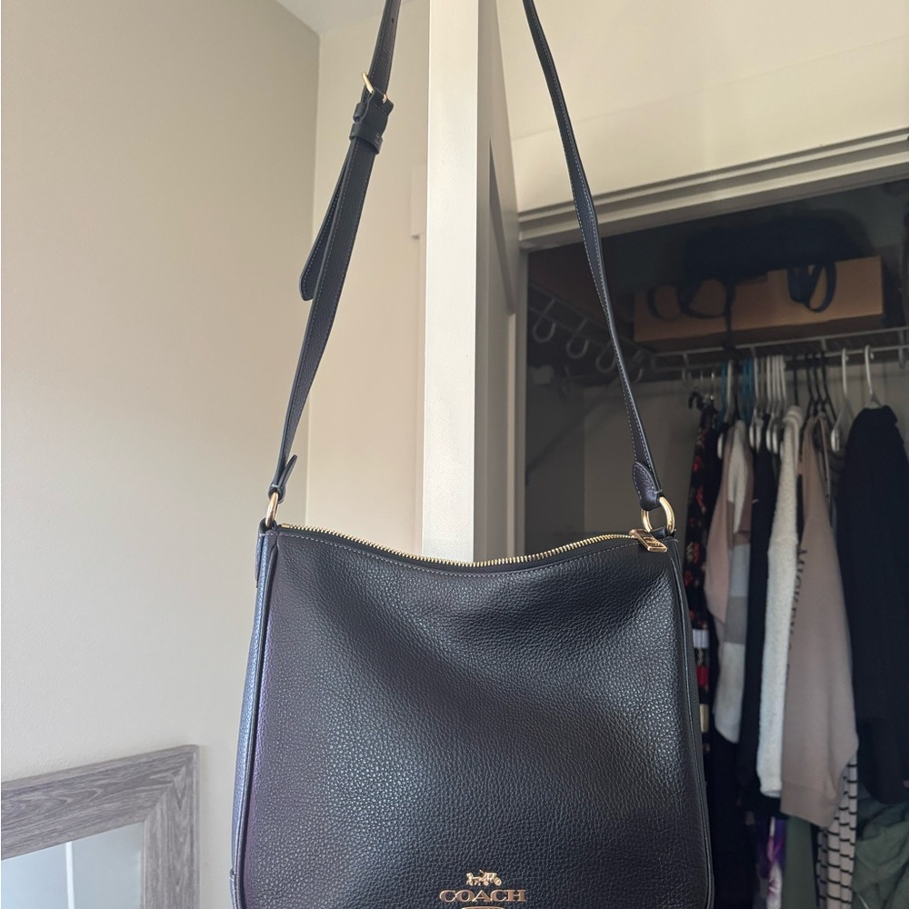 Coach Black Leather Classic Shoulder Bag